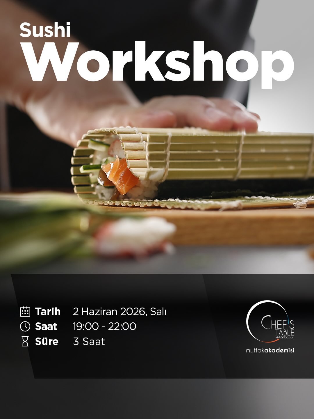 📣 Haziran Workshop’ları İçin Biletini Al!

🎫 Bilet İçin: chefstable.com.tr
📍 Maslak / İstanbul

🥰 Workshop katılımcılarımıza önlük ve kep hediye edilmektedir.

#chefstablemutfakakademisi #workshop @biletinial