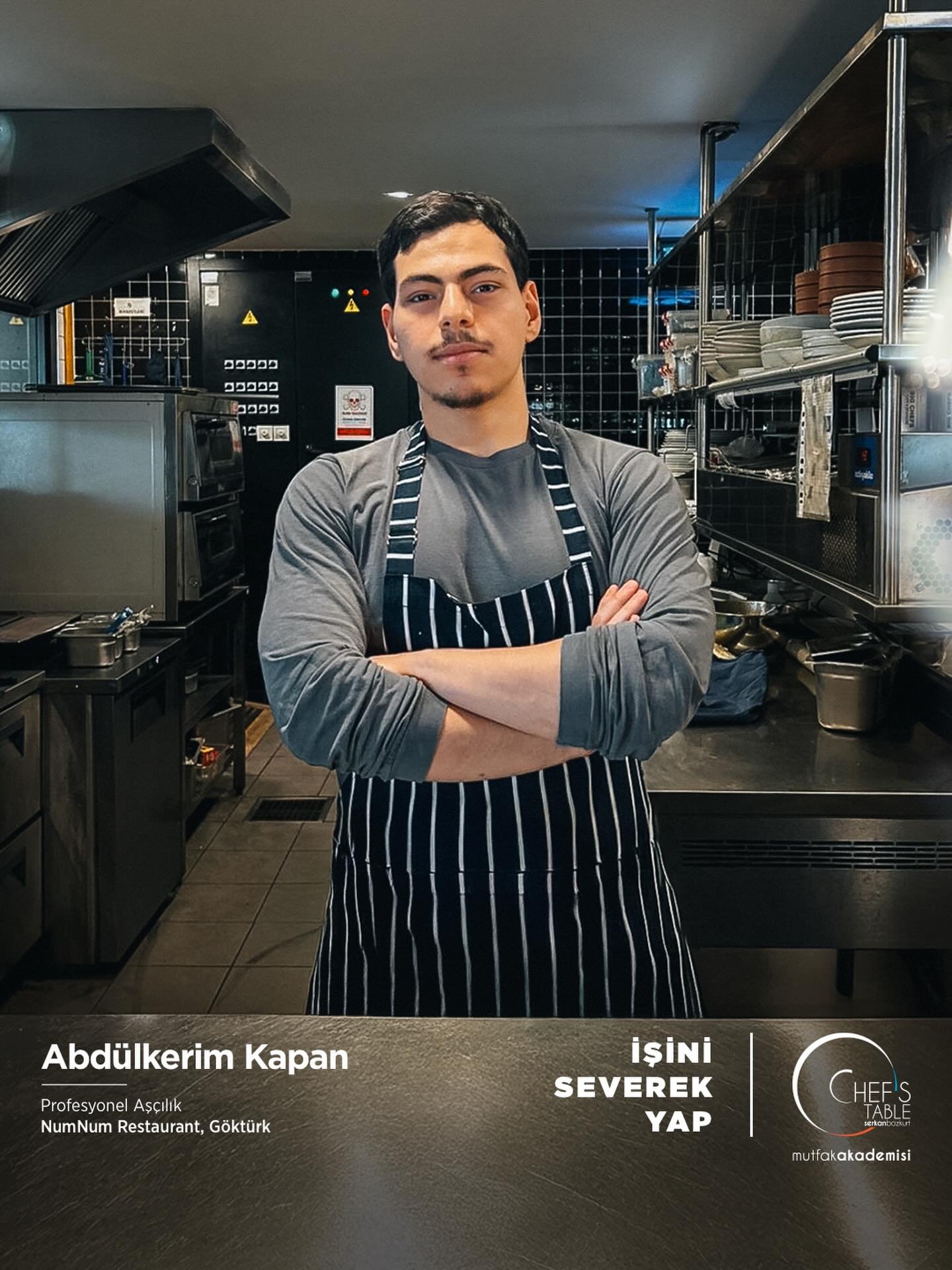 Profesyonel Aşçılık Eğitimi mezunlarımızdan Abdülkerim Kapan, NumNum Restaurant, Göktürk’te işe başlamıştır. Sevgili Abdülkerim Kapan’a kariyerinde bol şans ve başarılar diliyoruz. Yolu açık olsun!

#chefstablemutfakakademisi #profesyonelaşçılıkeğitimi #işiniseverekyap